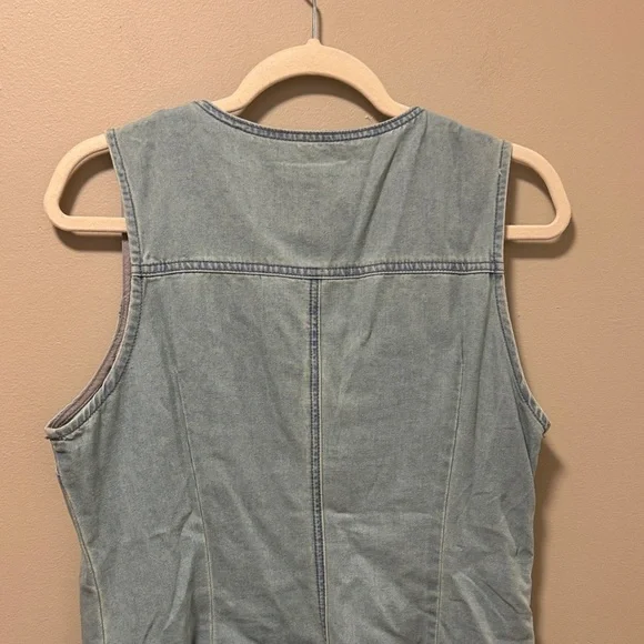 Denim Fringe Dress - Picture 6 of 7